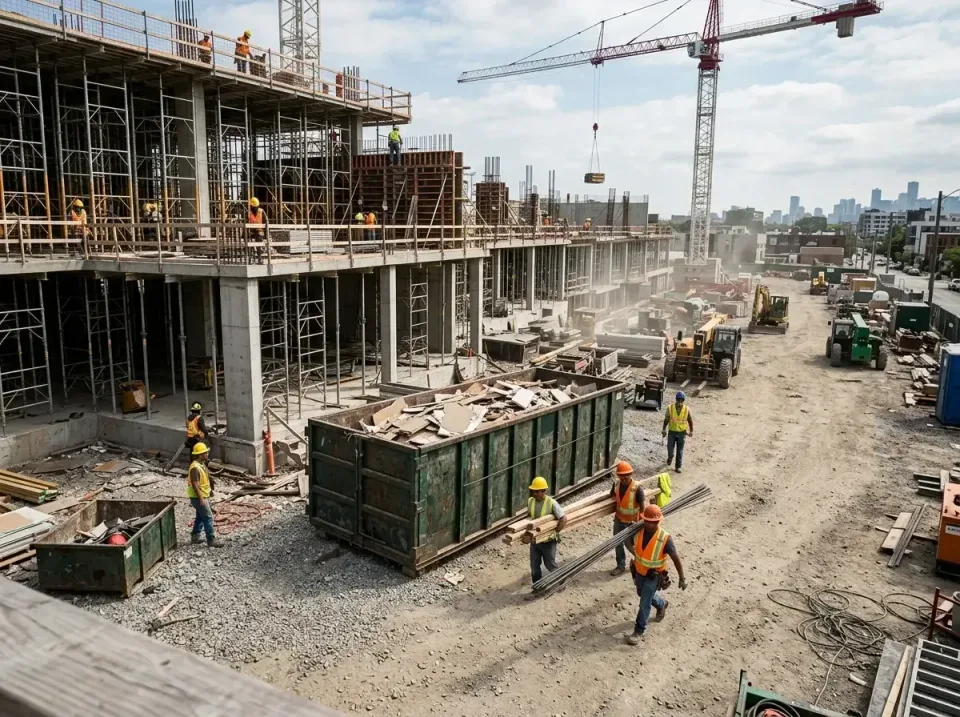 commercial-construction-site-w-002 — frequently asked questions, Low Cost Construction Dumpster Rental in Huber Heights, OH